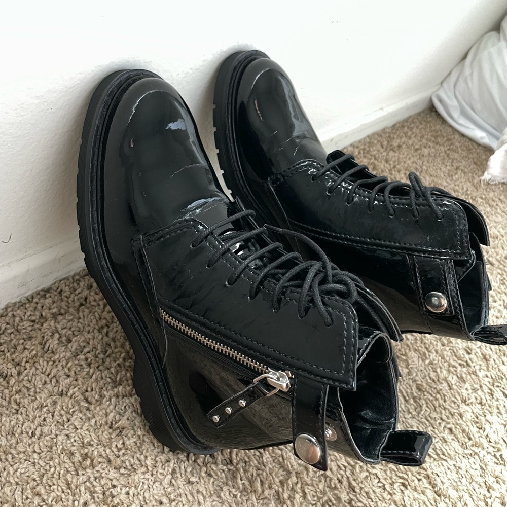 Armani exchange boots.